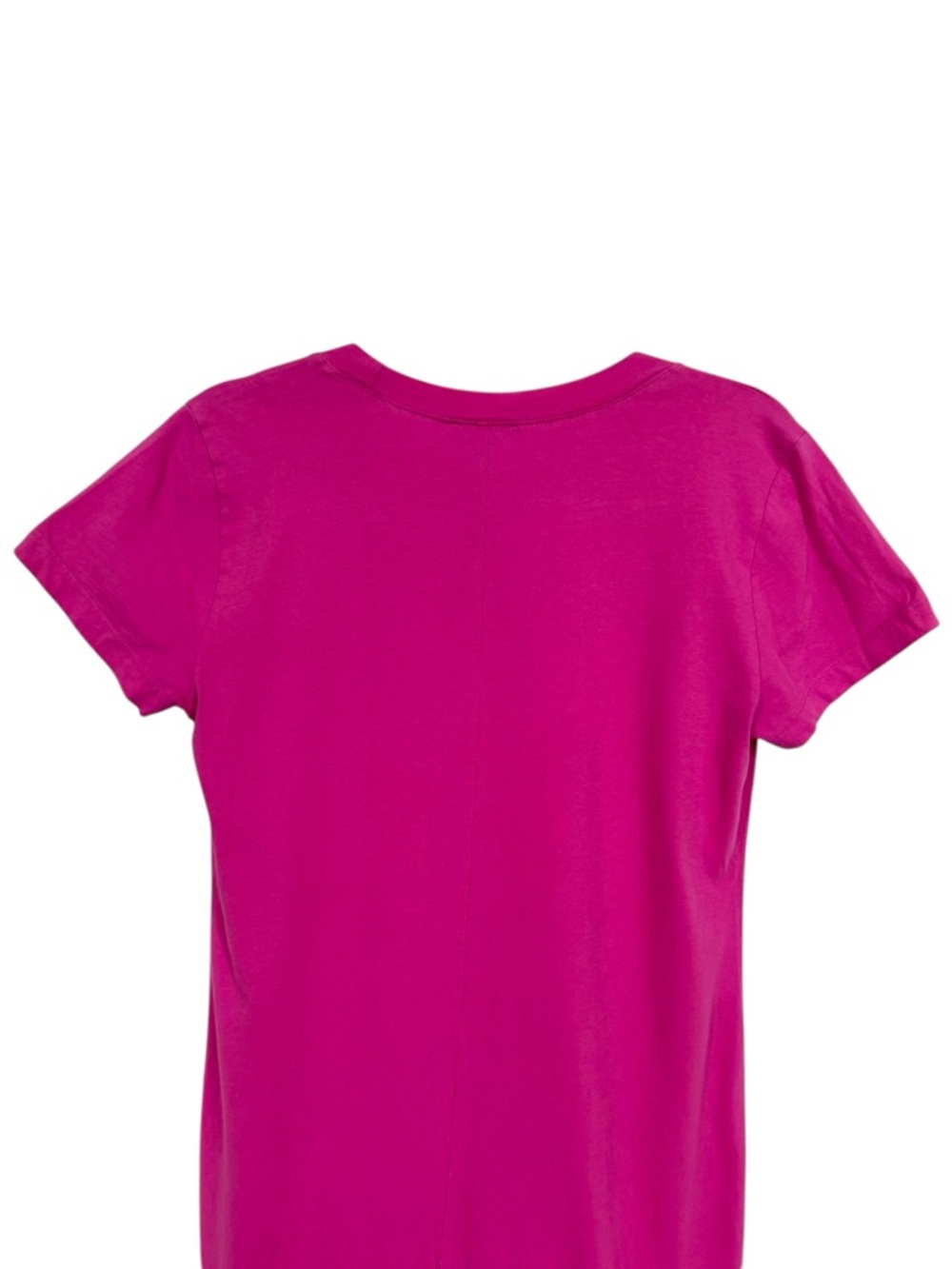J Crew Pink Cotton Midi T Shirt Dress Crewneck Short Sleeve Side Slit M - Picture 5 of 11
